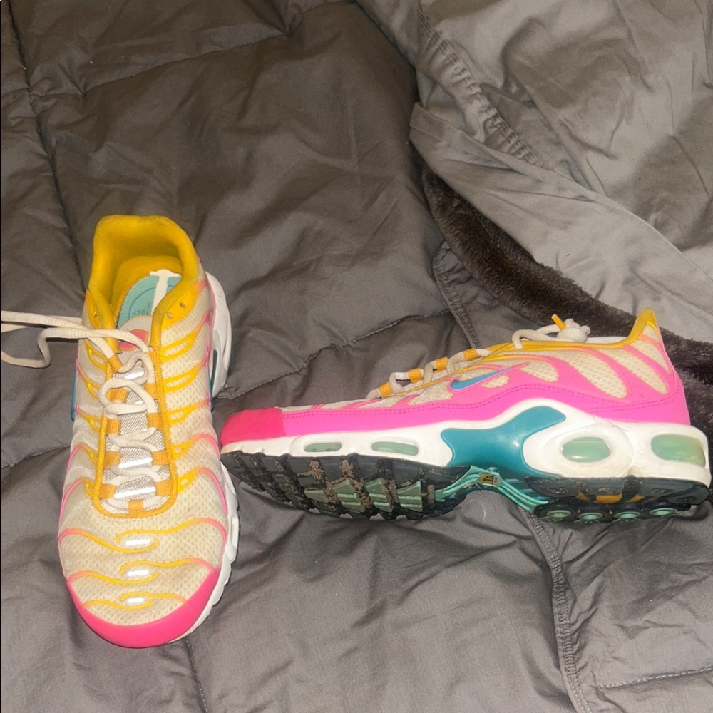 Vibrant Pink and Yellow Sneakers Nike